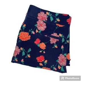 Chico's Floral Secret Stretch Textural Fleur Straight Leg Crop Pants Size Chico'